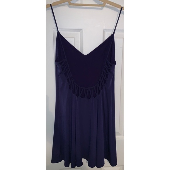 UO Silence + Noise Purple Dress with Cut-Out Back - Picture 7 of 8